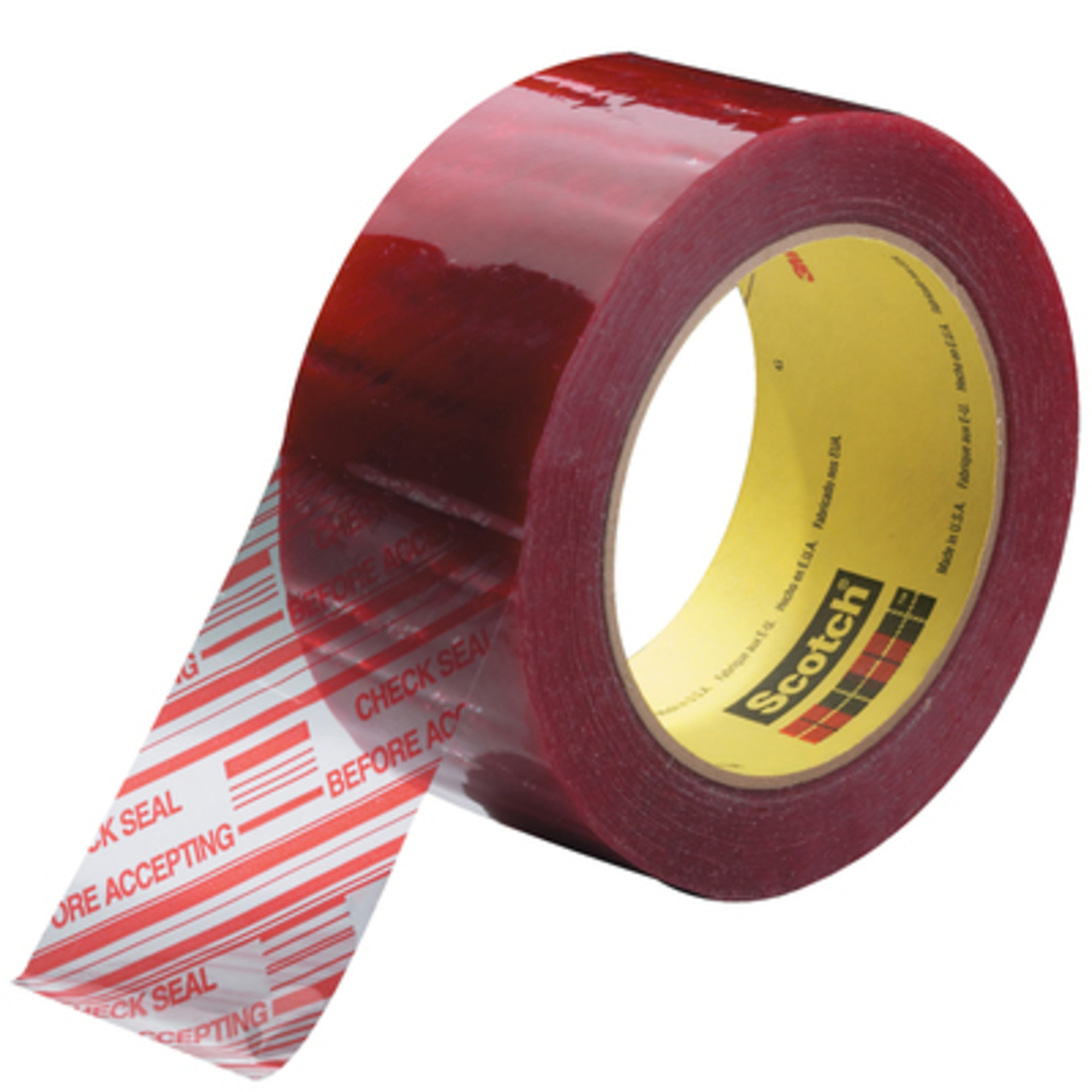 Scotch Clear Carton Sealing Tape - 2in. x 110 Yds., Pre-Printed, 6 Pack, Model# T90237796PK